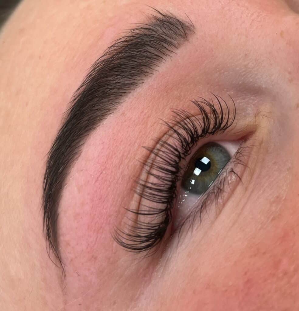 Brow tint not lasting long enough but microblading seems too permanent? You should try a brow lamination.